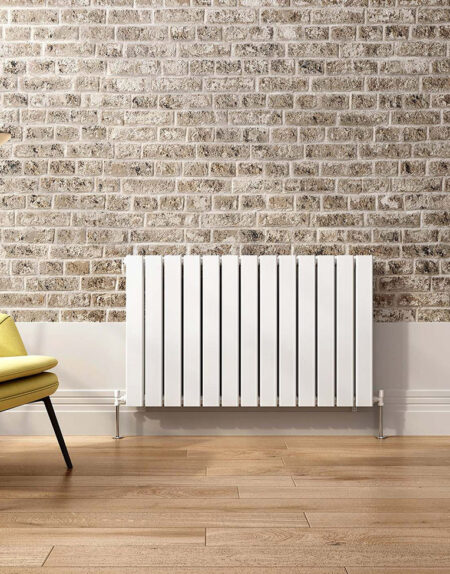 Milan Design Panel Radidtor White single layer Horizontal design