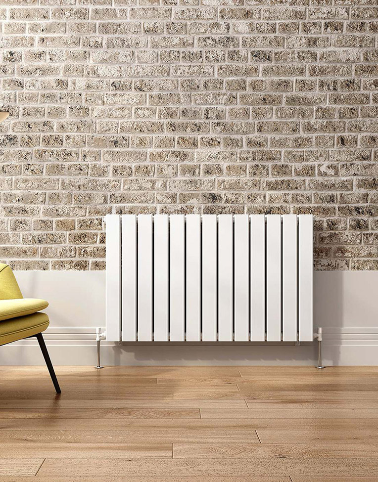Milan Single White Design Radiator