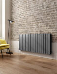 Milan Design Panel Radiator Anthracite Horizontal style single layer