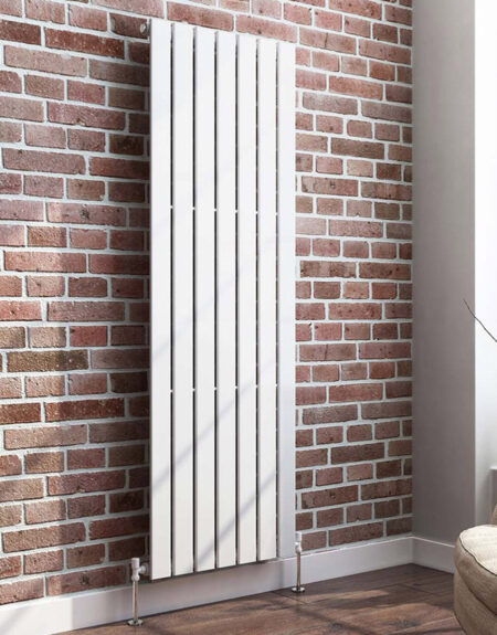 Milan Design flat design radiator vertical style 1800mm White Finish