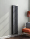 Roma Anthracite Vertical design radiator 1800mm